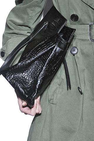 Черная кожаная сумка, Dries Van Noten