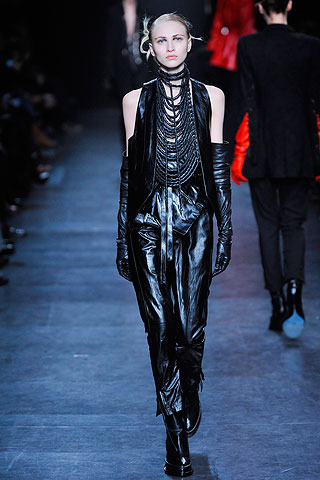 Кожаные брюки и жилет, Ann Demeulemeester