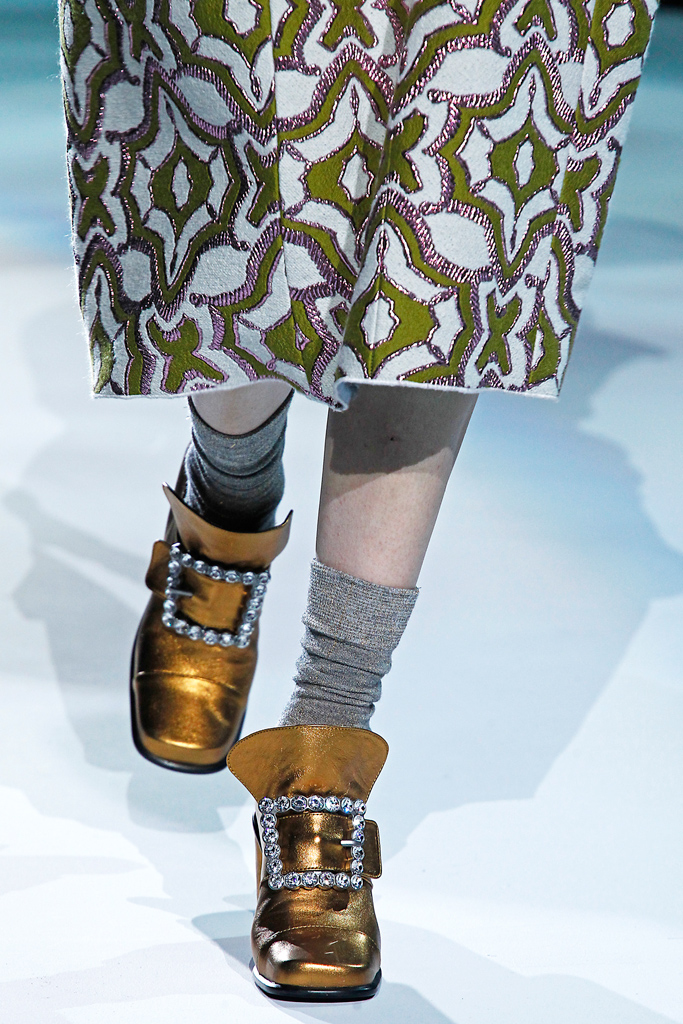 Золотистые женские лоферы с пряжкой, Marc Jacobs