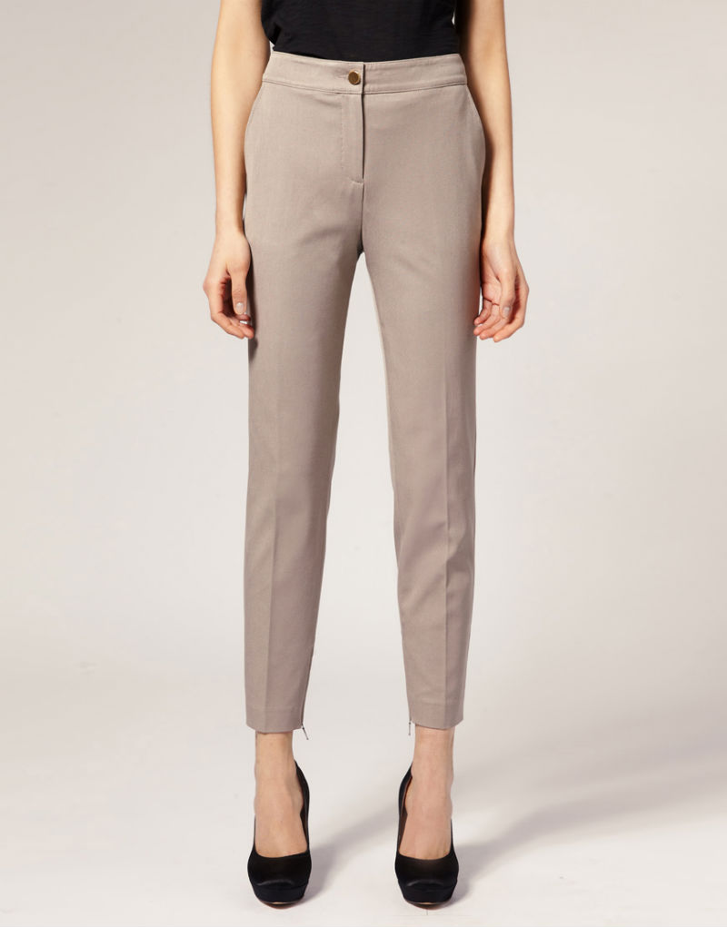 Светлые женские брюки с высокой талией, Reiss