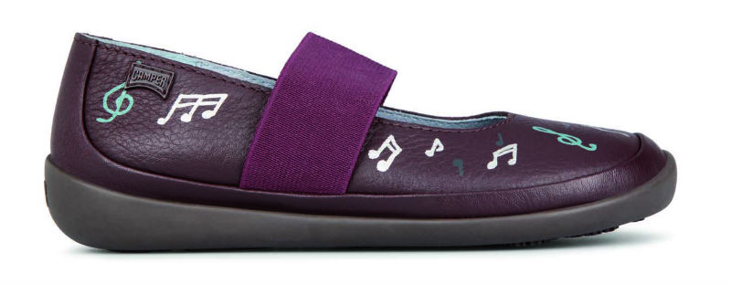 Детские кожаные балетки черные, Camper