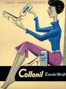 Обувная косметика Collonil: ретро-реклама