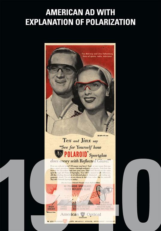 Рекламная кампания солнцезащитных очков Polaroid 1940 года